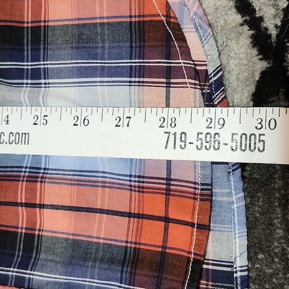 HELIX ATHLETIC FIT PLAID BUTTON- DOWN LONG-SLEEVED SHIRT LARGE - Picture 10 of 13